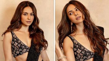 Rakul Preet Singh stuns in a timeless black saree; says, “No Such Thing as Too Much Black”