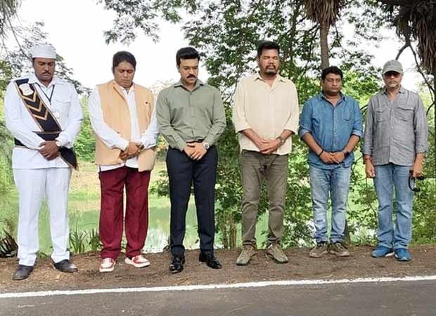 Ram Charan and the rest of the Game Changer team pay their respects to Ramoji Rao