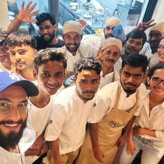 Ranveer Singh and Deepika Padukone share selfie with the staff of a Mumbai café after they step out on a dinner date
