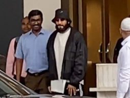 Ranveer Singh waves at paps as he gets clicked at the airport