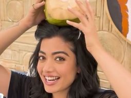 Rashmika Mandanna does her version of Jamal Kudu with a coconut