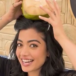 Rashmika Mandanna does her version of Jamal Kudu with a coconut