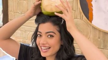 Rashmika Mandanna does her version of Jamal Kudu with a coconut