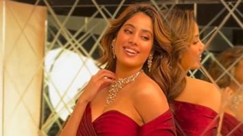 Regal in red! Janhvi Kapoor looks absolutely stunning in this outfit