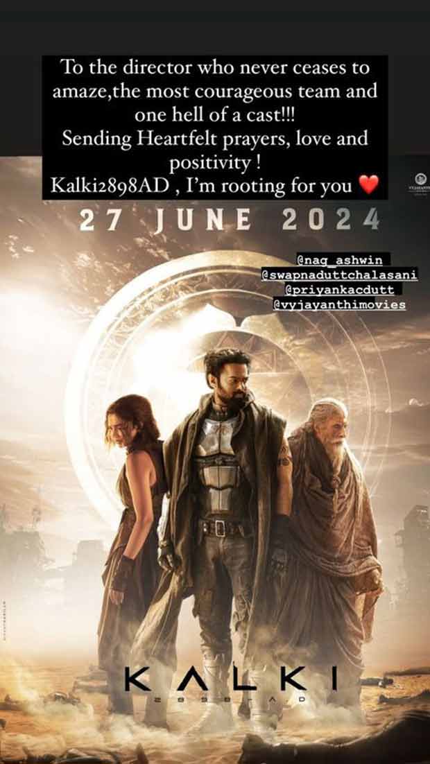 Sai Pallavi reviews Kalki 2898 AD; calls the team “most courageous” 