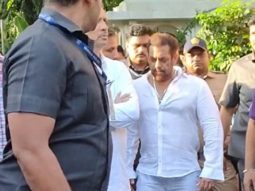 Salman Khan gets clicked by paps in a white shirt & denims