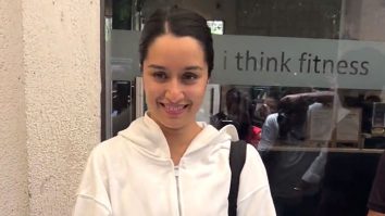 Shraddha Kapoor poses for a picture with fans post workout routine
