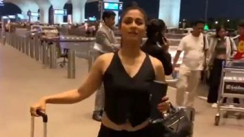 Tanishaa Mukerji looks classy in her all black airport look