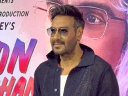 The dapper, Ajay Devgn poses for paps at’Auro Mein Kahan Dum Tha’ trailer launch