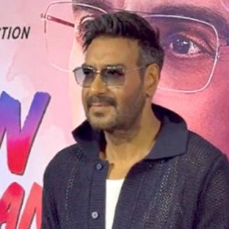 The dapper, Ajay Devgn poses for paps at'Auro Mein Kahan Dum Tha' trailer launch