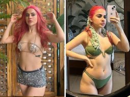 Uorfi Javed makes a statement with bubblegum pink hair, shares photos in bikini and skimpy outfits