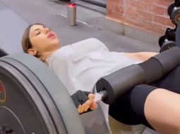 Leg day at it’s best! Nikki Tamboli’s intense workout