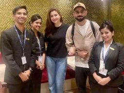 Virat Kohli and Anushka Sharma leave for New York for T20 World Cup 2024; pose with fans at the airport, see pic