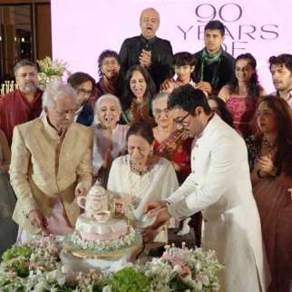 INSIDE PICS: Aamir Khan, Kiran Rao, Reena Dutta, Ira Khan, Asha Parekh celebrate 90th birthday bash for Zeenat Hussain