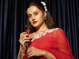 Taapsee Pannu stuns in crimson saree, channels Phir Aayi Hasseen Dillruba vibes in new photos