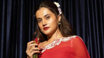 Taapsee Pannu stuns in crimson saree, channels Phir Aayi Hasseen Dillruba vibes in new photos