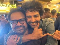 Director Anees Bazmee and Kartik Aaryan share a laugh in behind the scenes clip from the sets of Bhool Bhulaiyaa 3