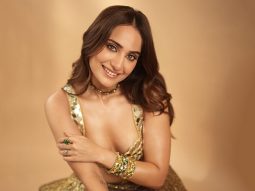 Kusha Kapila Shines in Itrh golden lehenga at Anant Ambani and Radhika Merchant’s reception