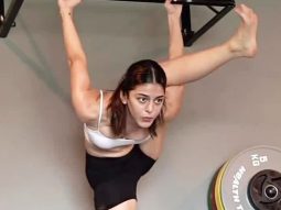 A new challenge everyday! Alaya F testing her flexibility