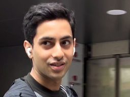 Agastya Nanda gets clicked by paps outside gym