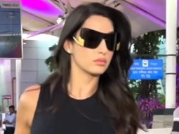 Airport look on point! Nora Fatehi smiles for paps