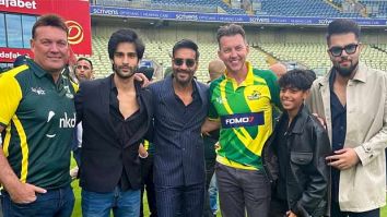 Ajay Devgn unwinds in London with son Yug, nephews Aaman and Danish; poses with cricketers Brett Lee and Jacques Kallis, see pics
