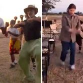 Akshay Kumar and Twinkle Khanna enjoy the traditional dance Ritunga with local group Omahe in Tanzania, watch