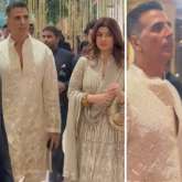 Akshay Kumar recovers from Covid-19, attends Anant Ambani-Radhika Merchant reception with Twinkle Khanna, watch