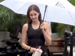 Ananya Panday sports an all black gym look as she gets clicked by paps