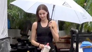 Ananya Panday sports an all black gym look as she gets clicked by paps