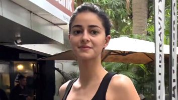 Ananya Panday waves at paps as she gets clicked outside gym