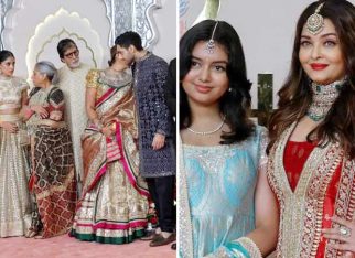 Amitabh Bachchan and family attend Anant Ambani-Radhika Merchant wedding; Aishwarya Rai poses separately, meets Rekha, watch videos 