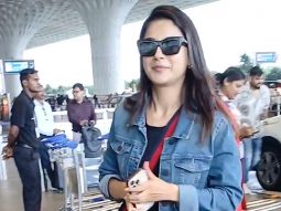 Classy airport look! Shehnaaz Gill smiles for paps