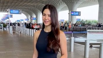 Cuteness overload! Sonam Bajwa is all smiles as she gets clicked at the airport
