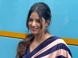 Harnaaz Sandhu smiles for paps as she gets clicked in a saree