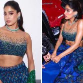 Janhvi Kapoor weaves elegance in mermaid-style Manish Malhotra peacock lehenga for Anant Ambani-Radhika Merchant's sangeet; Shikhar Pahariya trims her can-can before hitting dance floor