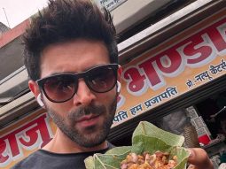 Kartik Aaryan shares some fun photos of him enjoying ‘chaat-ing’ in Madhya Pradesh; see pics