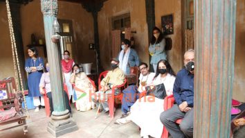 Maharaj on the sets