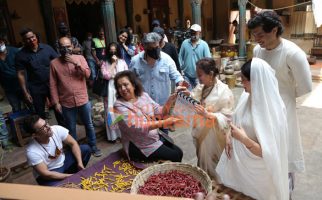 Maharaj on the sets