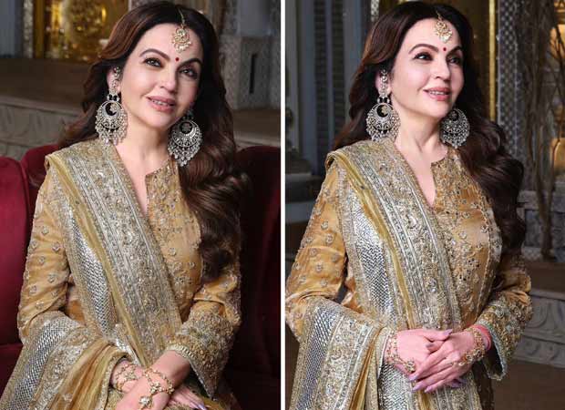Nita Ambani stuns in royal Hyderabadi khada dupatta for Anant Ambani and Radhika Merchant’s sangeet