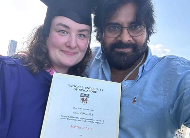 Pawan Kalyan proudly attends wife Anna Lezhneva’s graduation from Singapore University