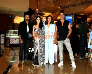 Photos: Akshay Kumar, Radhikka Madan, Suriya, Jyothika and Vikram Malhotra snapped at the special screening of Sarfira at PVR, Juhu
