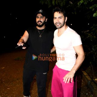 Photos: Arjun Kapoor and Varun Dhawan snapped in Bandra