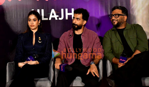 photos janhvi kapoor roshan mathew sudhanshu saria and others snapped at shaukan song launch from ulajh 2