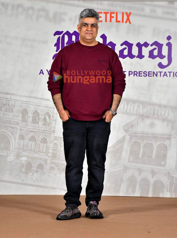photos junaid khan jaideep ahlawat and others snapped at maharaj press conference 1