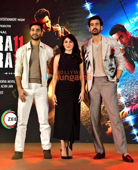 photos kritika kamra raghav juyal dhairya karwa and others attend the trailer launch of gyaarah gyaarah 4