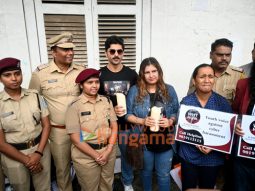 Photos: Taha Shah Badussha and Neeti Goel snapped at the launch of the WHT Now movement