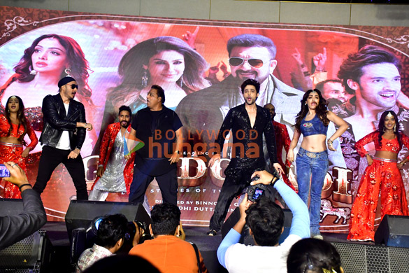 photos parth samthaan khushalii kumar raveena tandon and others snapped at punjabi munde song launch from ghudchadi 2