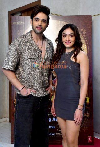 Photos: Parth Samthaan and Khushalii Kumar snapped promoting their film Ghudchadi