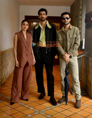 Photos: Raghav Juyal, Kritika Kamra and Dhairya Karwa promote Gyaarah Gyaarah in Mumbai